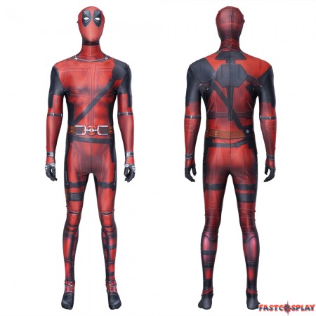 Deadpool Cosplay Lycra Jumpsuit