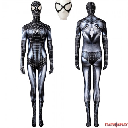 Female Spiderman Black Cat Venom 3D Jumpsuit