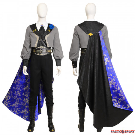 Final Fantasy 7 Sephiroth Blue Rose Night Cosplay Costume