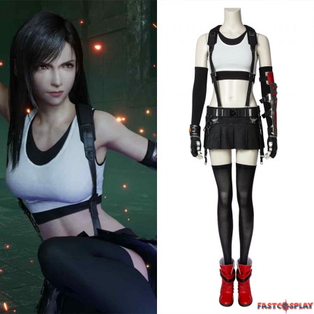 Final Fantasy VII PS4 Game FF7 Tifa Lockhar Cosplay Costume