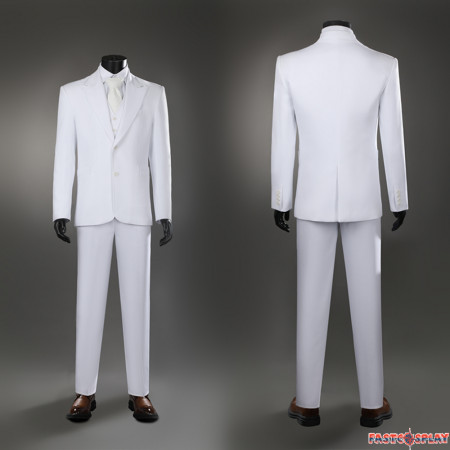 Joker: Folie à Deux Arthur Fleck White Suit Cosplay Costume