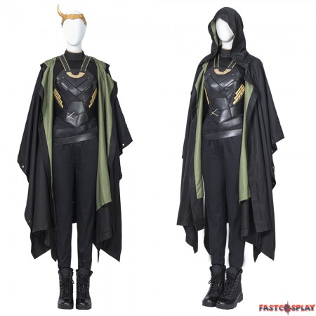 Loki Season 1 Sylvie Variant Female Loki Cosplay Costume