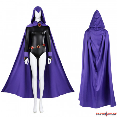 New Teen Titans Raven Rachel Roth Cosplay Jumpsuit