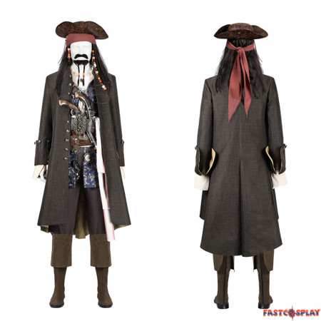 Pirates of The Caribbean Jack Sparrow Jackie Cosplay Costume