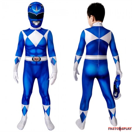 Power Rangers Billy Blue Ranger Kids 3D Jumpsuit