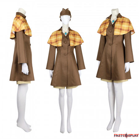 Princess Peach Showtime Detective Peach Cosplay Costume