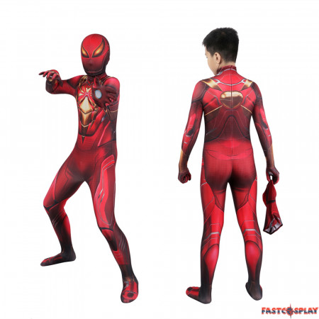 PS5 Marvel's Spider-Man Iron Spider Armor Kids Jumpsuit