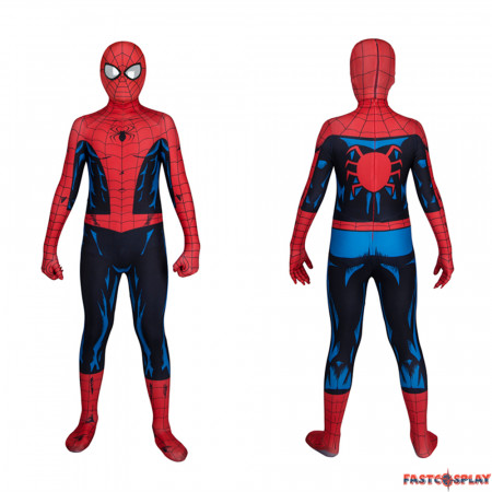 PS5 Spider-Man Vintage Comic Book Suit Kids Jumpsuit