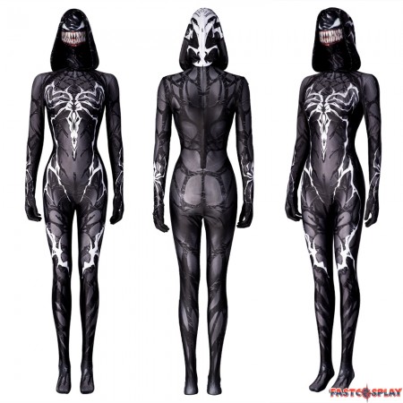 Queen of The Dark Spider Female 3D Jumpsuit