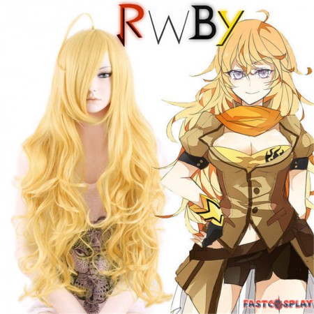 RWBY Yellow Trailer Yang Xiao Long Cosplay Wigs
