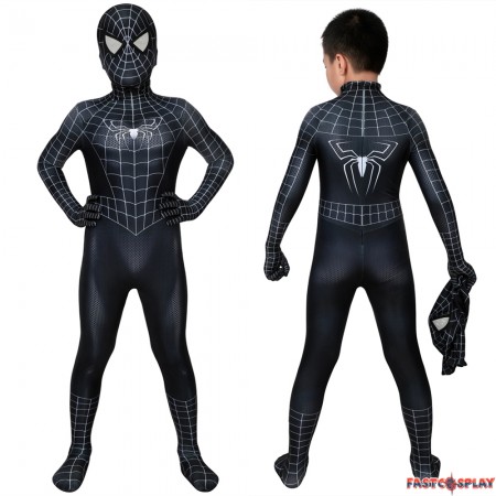 Spider-Man 3 Eddie Brock Venom Kids 3D Jumpsuit