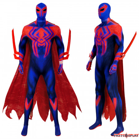 Spider-Man Across the Spider-Verse Cosplay Jumpsuit with Cloak