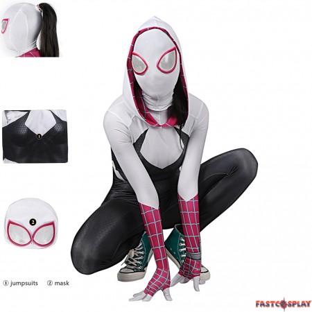 Spider-Man: Across the Spider-Verse Gwen Zentai Jumpsuit