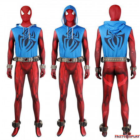 Spider-Man Across The Spider-Verse Scarlet Spider Ben Reilly Jumpsuit