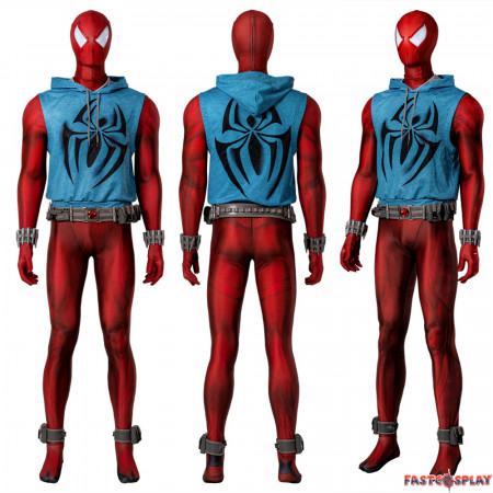 Spider-Man Across the Spider-Verse Scarlet Spider Cosplay Costume