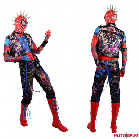 Spider-Man Spider-Punk Hobart Hobie Brown Cosplay Costume