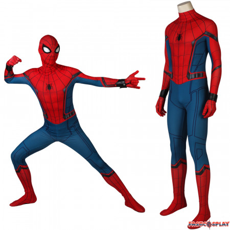 Spider-Man Homecoming Spiderman Peter Jumpsuit 3D Zentai