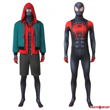 Spider-Man: Into the Spider-Verse Miles Morales Cosplay Costume