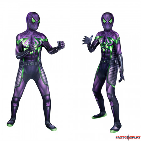 Spider-Man Miles Morales Purple Reign Suit Kids Jumpsuit