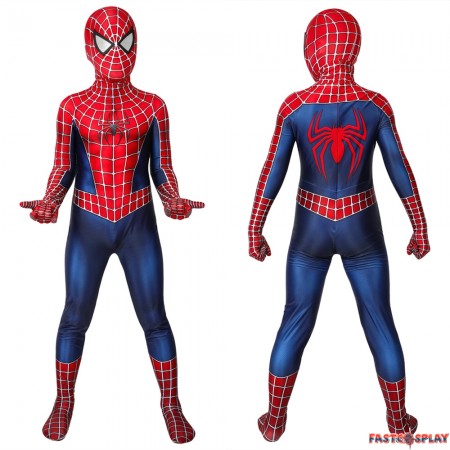 Spider-Man Peter Parker Kids 3D Jumpsuit Zentai