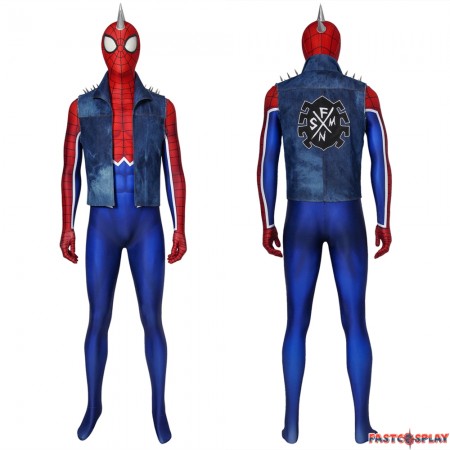 Spider-Man PS4 Spider-Punk 3D Jumpsuit Zentai