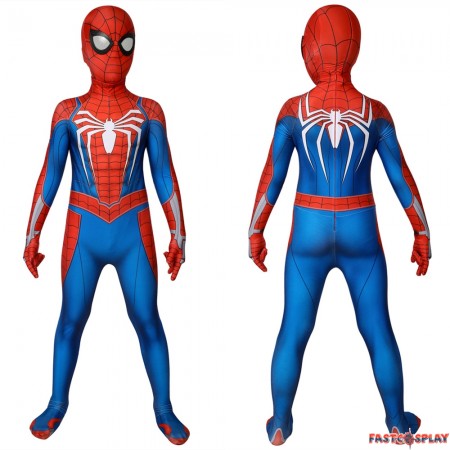 Spider-Man PS4 Spiderman Kids 3D Zentai Jumpsuit