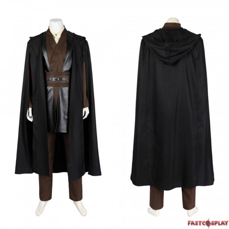 Star Wars Attack of The Clones Anakin Skywalker Cosplay Costume Economical Version