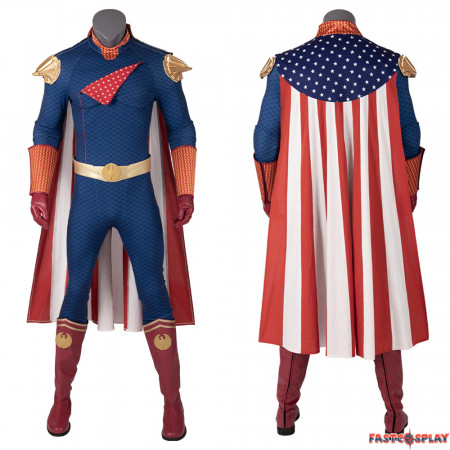 The Boys Season 1 Homelander Cosplay Costume Deluxe Version