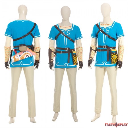 The Legend Of Zelda Breath Of The Wild Link Cosplay Costume