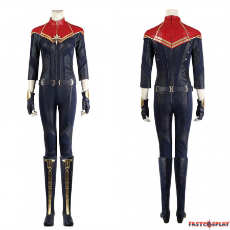 The Marvels Captain Marvel Carol Danvers Cosplay Jumpsuit