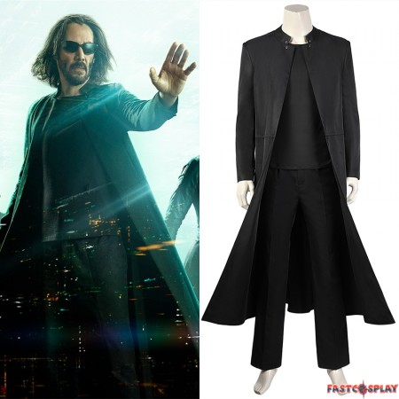 The Matrix Resurrections Neo Cosplay Costume