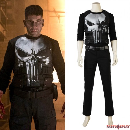 The Punisher Frank Punisher Cosplay Costume