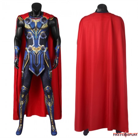 Thor 4 Thor Cosplay Jumpsuit with Cloak