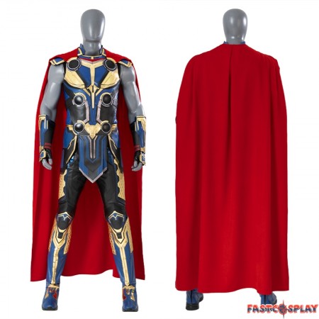 Thor Love and Thunder Thor Blue Fighting Suit Cosplay Costume