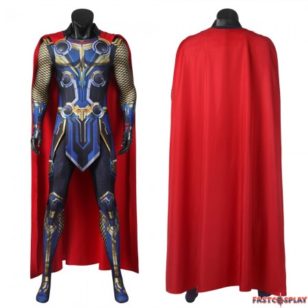 Thor: Love and Thunder Thor Cosplay Jumpsuit with Cloak