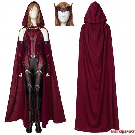 TV WandaVision Scarlet Witch Wanda Cosplay Costume