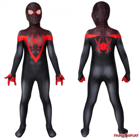 Ultimate Spider-Man PS5 Miles Morales Kids 3D Zentai Jumpsuit