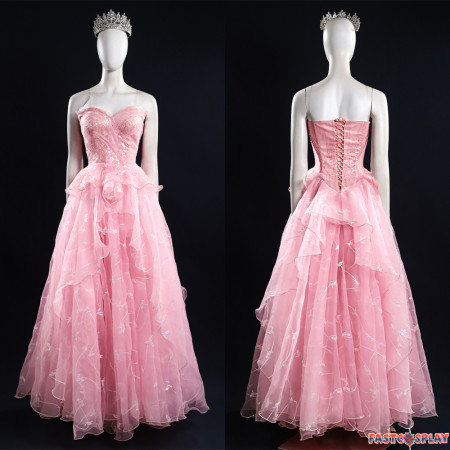 Wicked Glinda Cosplay Costume Deluxe Dress
