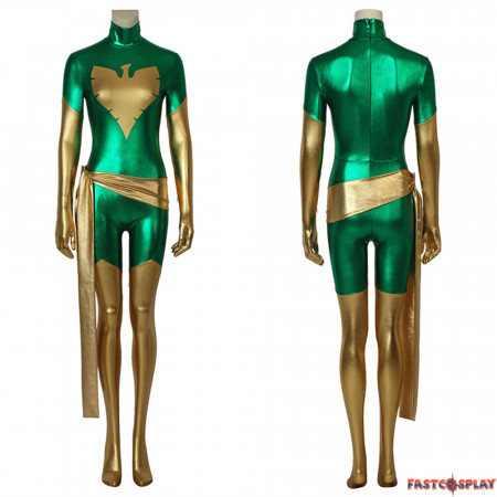 X-Men Green Phoenix Cosplay Jumpsuit