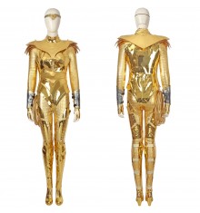Wonder Woman 1984 Diana Prince Cosplay Costume Golden Suit