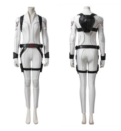 2020 Black Widow Cosplay Costume White Outfit