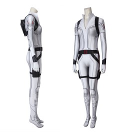 Black Widow Natasha Romanoff White 3D Jumpsuit