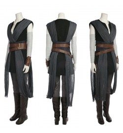 Star Wars The Last Jedi Rey Cosplay Costume Deluxe Outfit