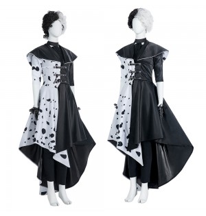 Movie Cruella de Vil Cruella Cosplay Costume