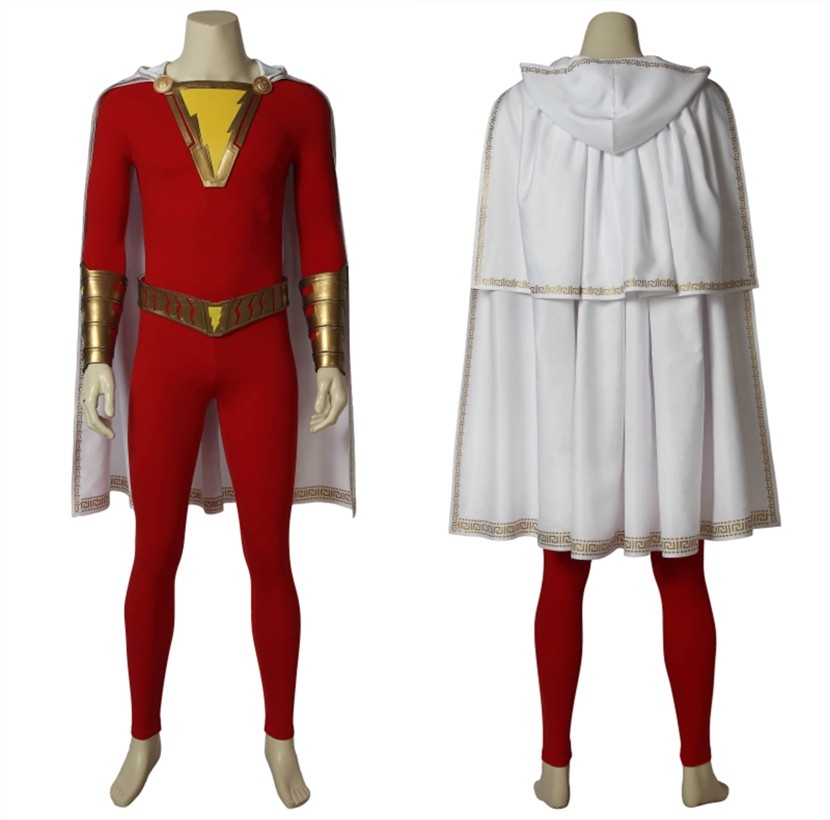 2019 Movie Shazam Cosplay Costume Billy Batson Costume