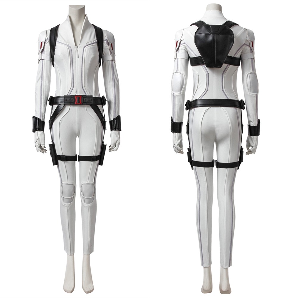 2020 Black Widow Cosplay Costume White Outfit