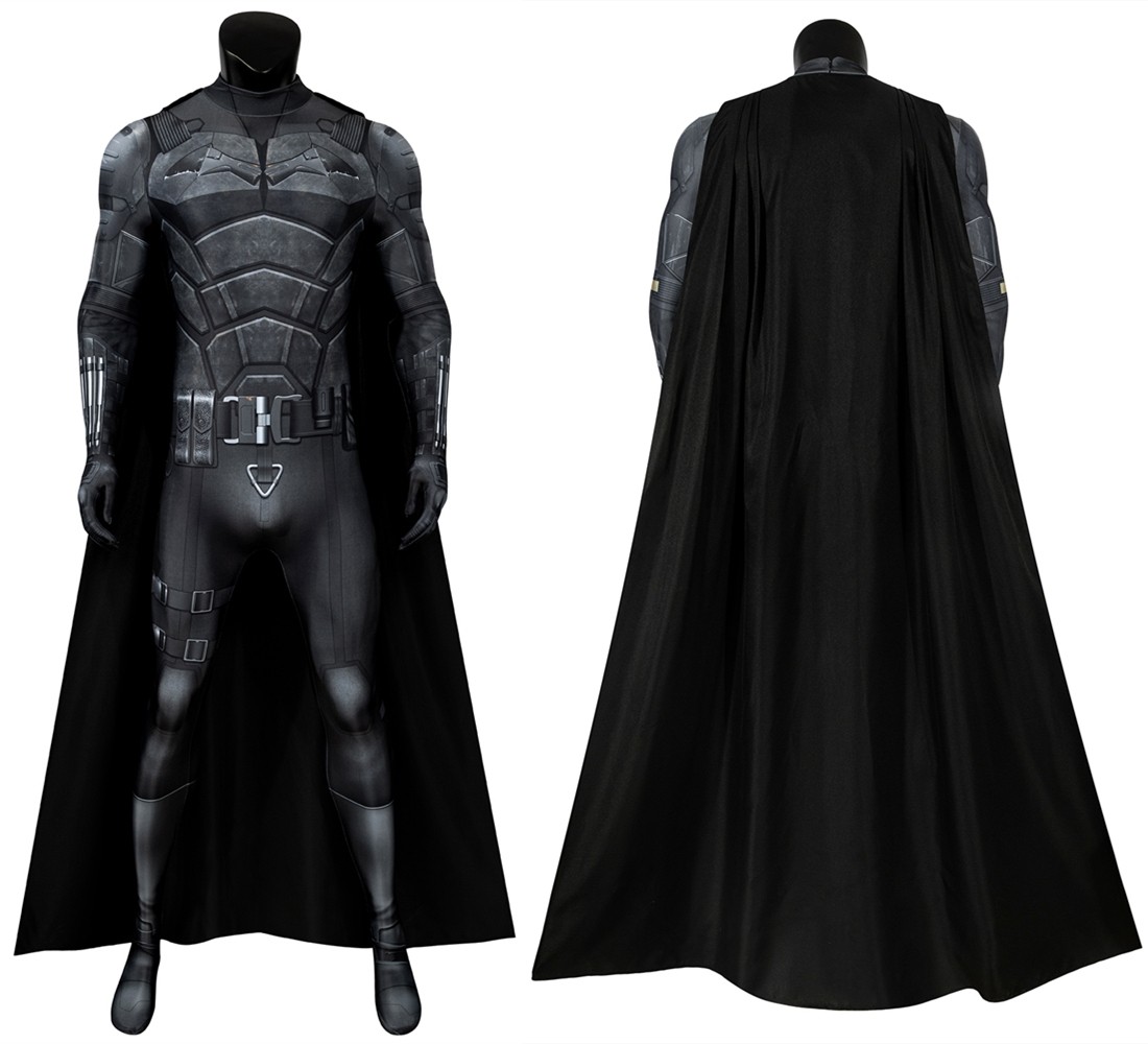 2022 Movie The Batman Bruce Wayne Robert Pattinson 3D Jumpsuit