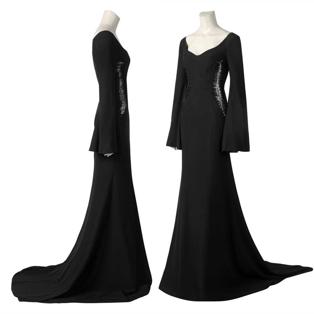 2022 TV Wednesday Morticia Addams Cosplay Dress