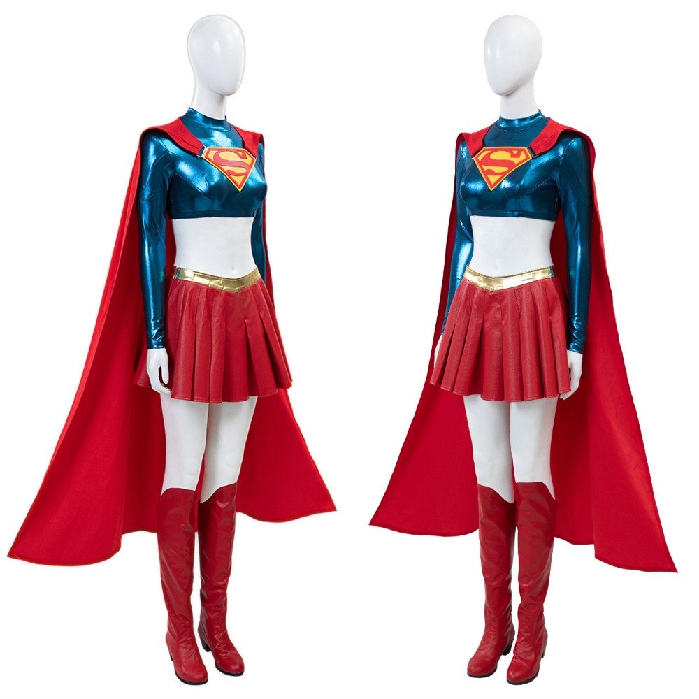 2025 Supergirl Cosplay Costume With Cloak