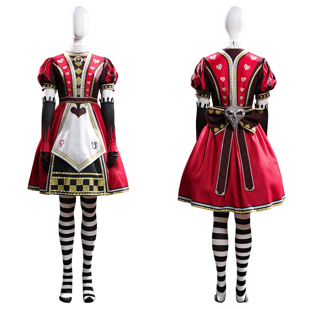 Alice: Madness Returns Alice Red Cosplay Costume